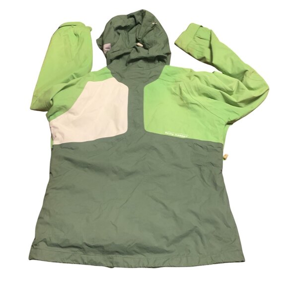 Helly Hansen Helly Tech Waterproof Outdoor Jacket Hood Green Dual-Tone Size XS - Picture 9 of 16